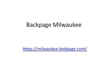 backpage in milwaukee|Milwaukee Backpage